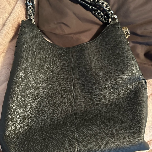 Roberto Cavalli black leather hobo handbag - Picture 7 of 10